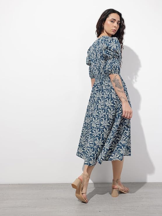 Blue Cotton midi