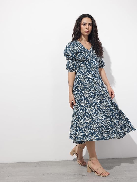 Blue Cotton midi