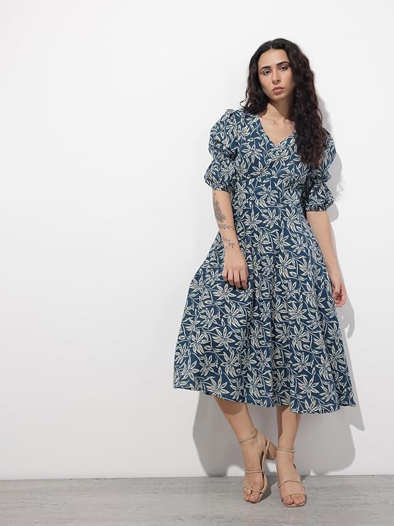 Blue Cotton midi